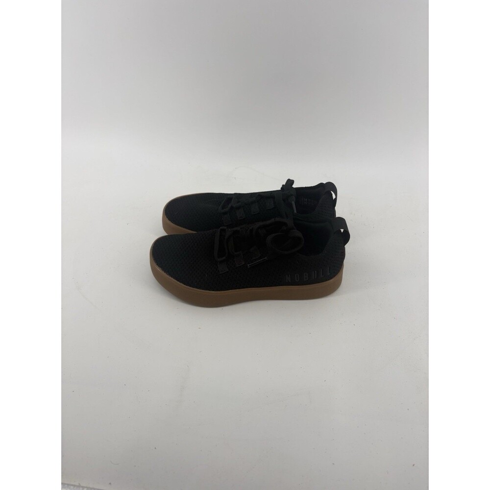 NOBULL Rec Trainer Black Knit Gum Sole Sneakers Women’s 6.5 - Picture 2 of 6